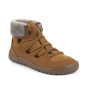 Froddo Barefoot Damen Stiefeletten - UP FURRY W TEX Cognac