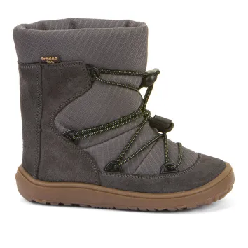 Froddo Barefoot Kinder Stiefel - TEX TRACK WOOL Grey