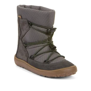 Froddo Barefoot Kinder Stiefel - TEX TRACK WOOL Grey