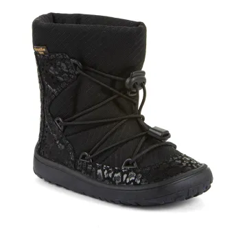 Froddo Barefoot Kinder Stiefel - TEX TRACK WOOL Black+