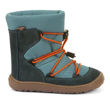 Froddo Barefoot Kinder Stiefel - TEX TRACK WOOL Petroleum