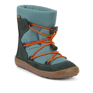 Froddo Barefoot Kinder Stiefel - TEX TRACK WOOL Petroleum