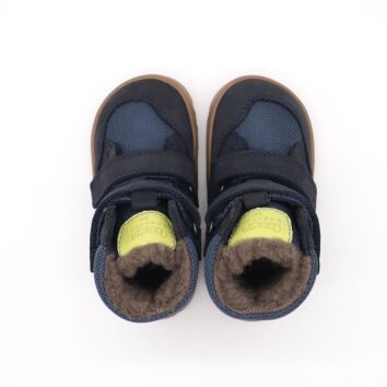 Froddo Barefoot Kinder Stiefel - UP HILL WOOL Dark Blue