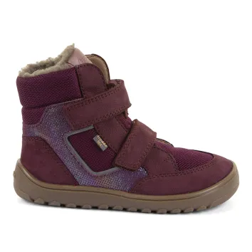 Froddo Barefoot Kinder Stiefel - UP HILL WOOL Bordeaux