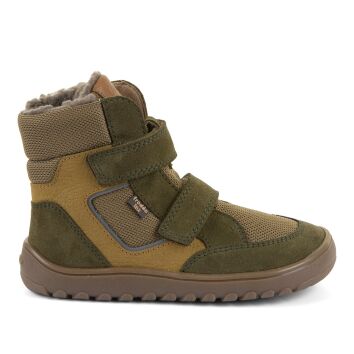 Froddo Barefoot Kinder Stiefel - UP HILL WOOL Olive