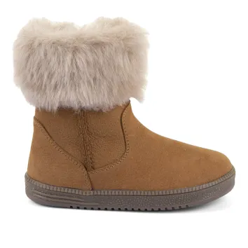 Froddo Barefoot Kinder Stiefel - LOOP BOOT Cognac