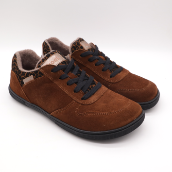 KOEL Barefoot Sneaker FRANCIE Leo Cognac