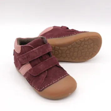 KOEL Barefoot Baby Shoes AUSTIN SUEDE Bordo