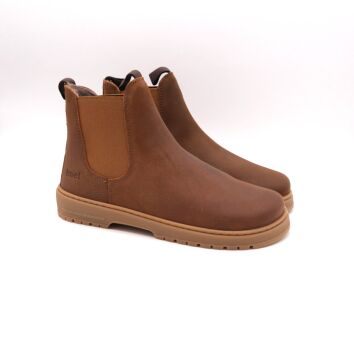 KOEL Chelsea Boot GAVIEN SUEDE FELT Cognac