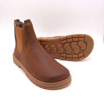 KOEL Chelsea Boot GAVIEN SUEDE FELT Cognac