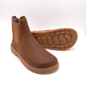 KOEL Chelsea Boot GAVIEN SUEDE FELT Cognac