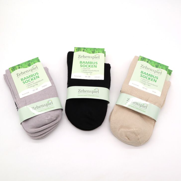 Sparset 3x Doppelpack Bambussocken Kurzschaft 39-42