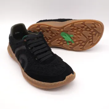 El Naturalista Woll-Sneaker OROEL Black-Caramel