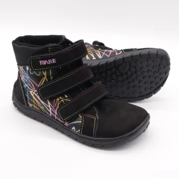 FARE BARE Kinder Halbstiefel AVILA schwarz