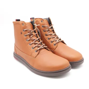 BLUSUN Herren Schnürstiefel 080M Cognac