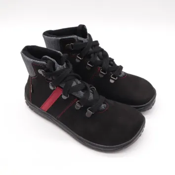 Fare Bare Kinder Stiefel FJORDKY schwarz/rot