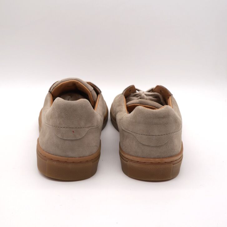 KOEL Barfuß Sneaker HUGH SUEDE Taupe