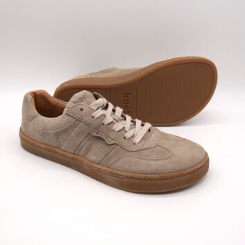 KOEL Barfuß Sneaker HUGH SUEDE Taupe