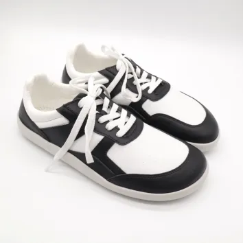 Ahinsa Shoes Yuva Black and White