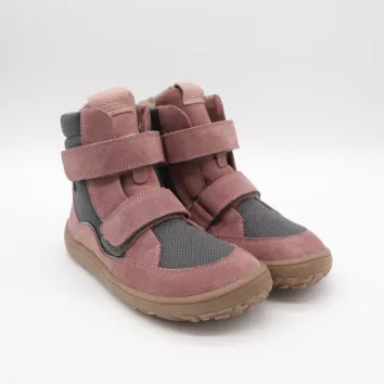 Froddo Barefoot Winterstiefel TEX Grey / Pink