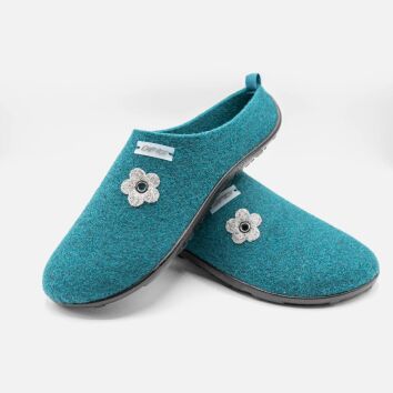 pifit! Barfußschuhe Pantoffel seasonal Petrol