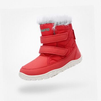 Saguaro Winter-Barfußstiefel Macaron I Red