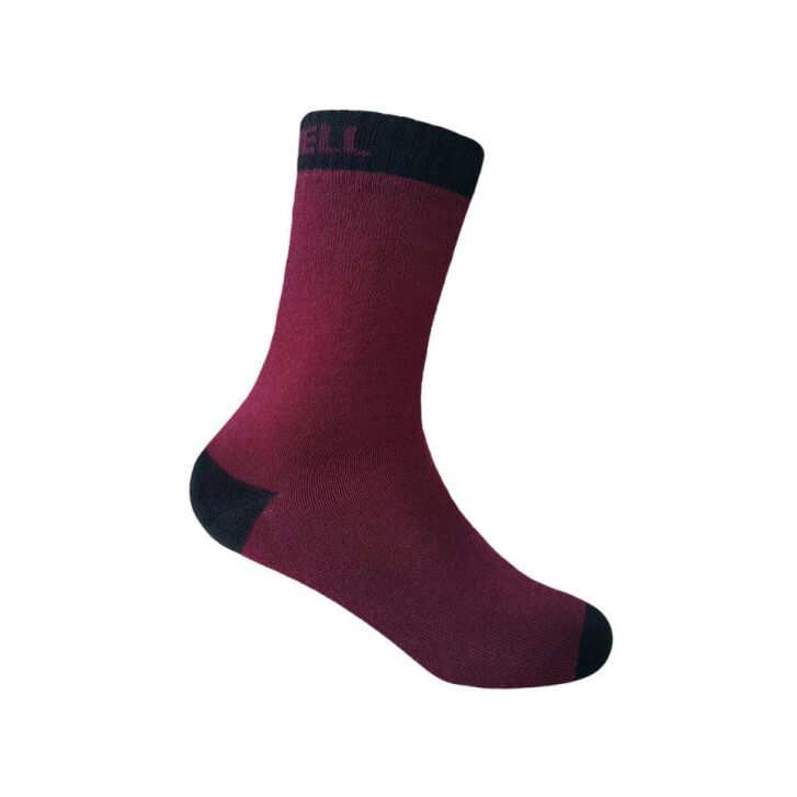 DexShell wasserdichte Kindersocken Ultra Thin Burgundy Black - M (30-33)