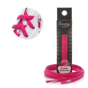 Leazy Flat Schnürsenkel - Pink, M