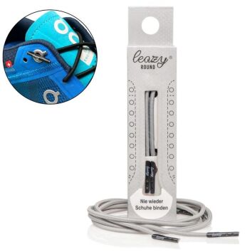 Leazy Round Schnürsenkel (versch. Farben) - Grau, L
