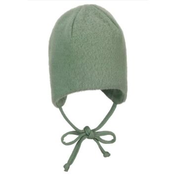 Sterntaler Mütze aus Merinowolle Grün 35