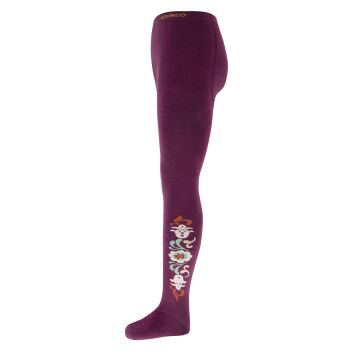 EWERS Strumpfhose Bordüre Rotwein 122-128