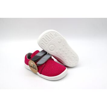 Beda Klettschuhe Textil Pink Shine