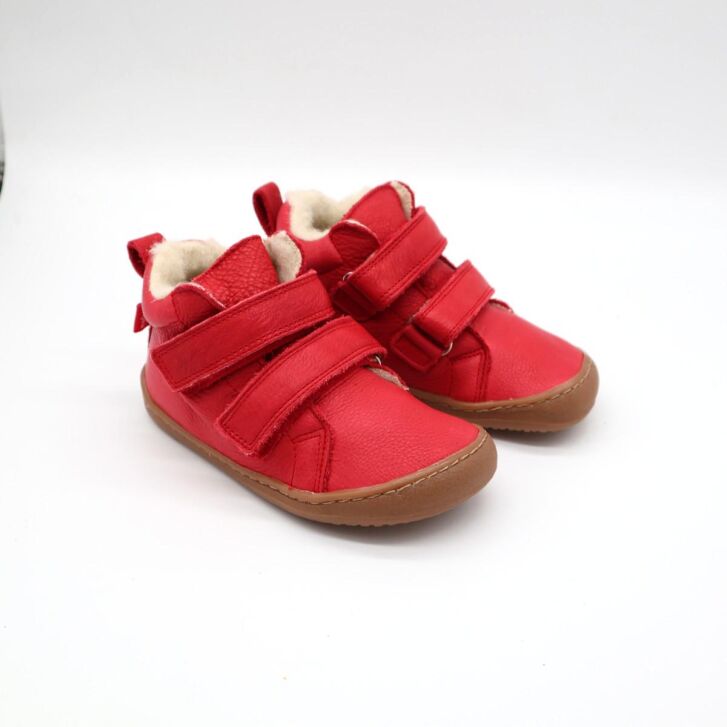 POLOLO Barefoot Winterstiefel Rot 25