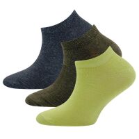 EWERS Socken 3er Pack Uni Oliv/Grau/Grün 31-34