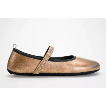 Ahinsa Shoes Ballerina Ananda Gold (V)