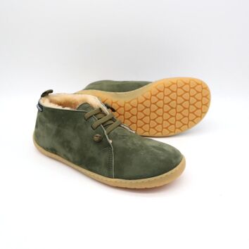 SNIPE Barfußschuhe Warmfutter Kaki