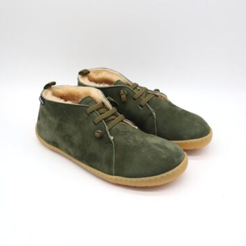 SNIPE Barfußschuhe Warmfutter Kaki