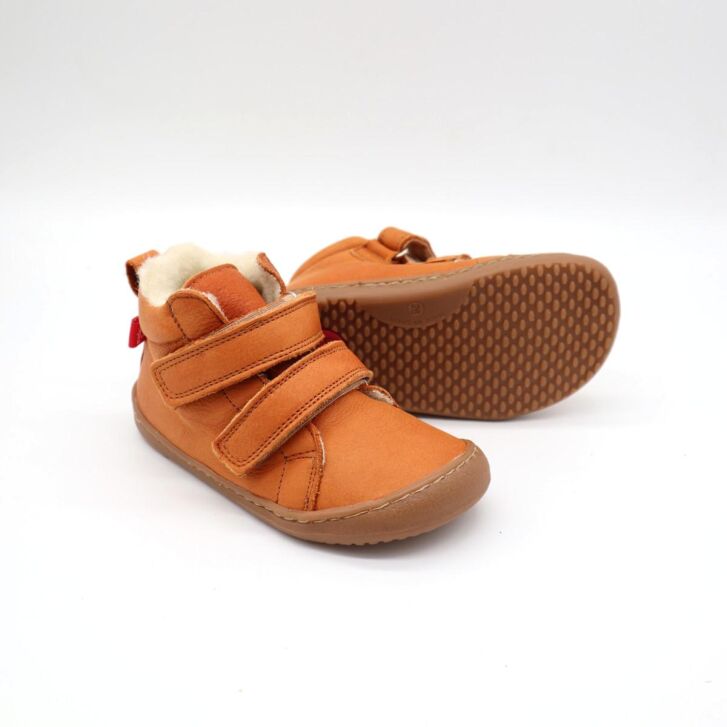 POLOLO Barefoot Winterstiefel Hellbraun 32