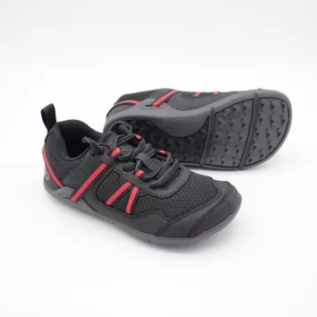 Xero Shoes PRIO KIDS Black Samba Red