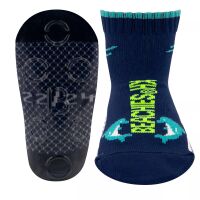 Beachies Strandsocke Delfin dkl. Ultramarin 22-24