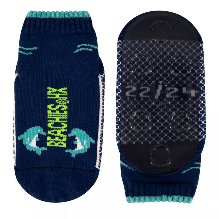 Beachies Strandsocke Delfin dkl. Ultramarin 34-36