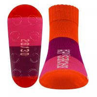Beachies Strandsocke Blockringel Pink 19-21