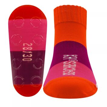 Beachies Strandsocke Blockringel Pink 25-27