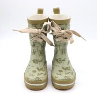 Mikk-Line Printed Wellies Lace Gummistiefel Desert Sage 27