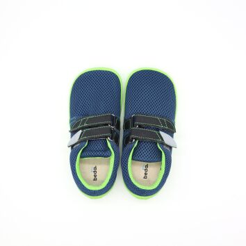 BEDA VELCRO MESH Sneaker BLUE LIME 23