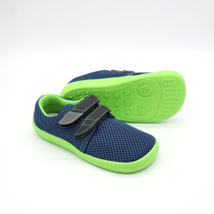 BEDA VELCRO MESH Sneaker BLUE LIME 30