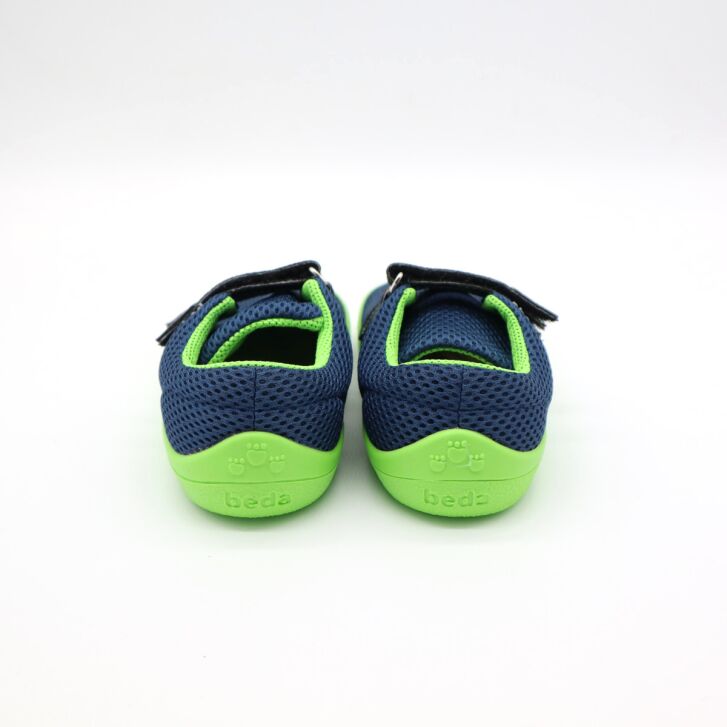 BEDA VELCRO MESH Sneaker BLUE LIME 30