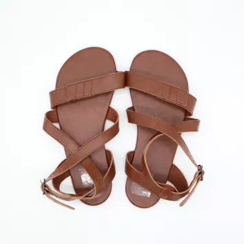 Ahinsa Shoes Damen Sandale Hava 2.0 Brown