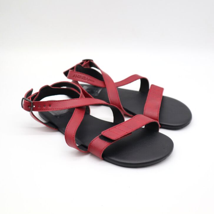 Ahinsa Shoes Damen Sandale Hava 2.0 Burgundy 38