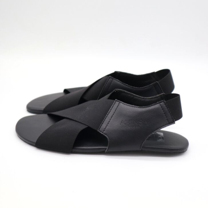 Ahinsa Shoes Damen Sandale Suna Black 39